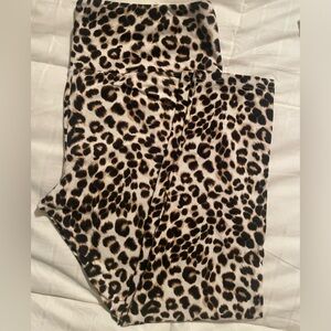 SUAVE Leopard Leggings, Size L